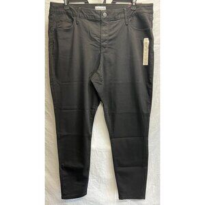 NEW Ava & Viv Womens Charcoal Gray Jean Pants Mid-rise Skinny 18w/R Pockets Soft